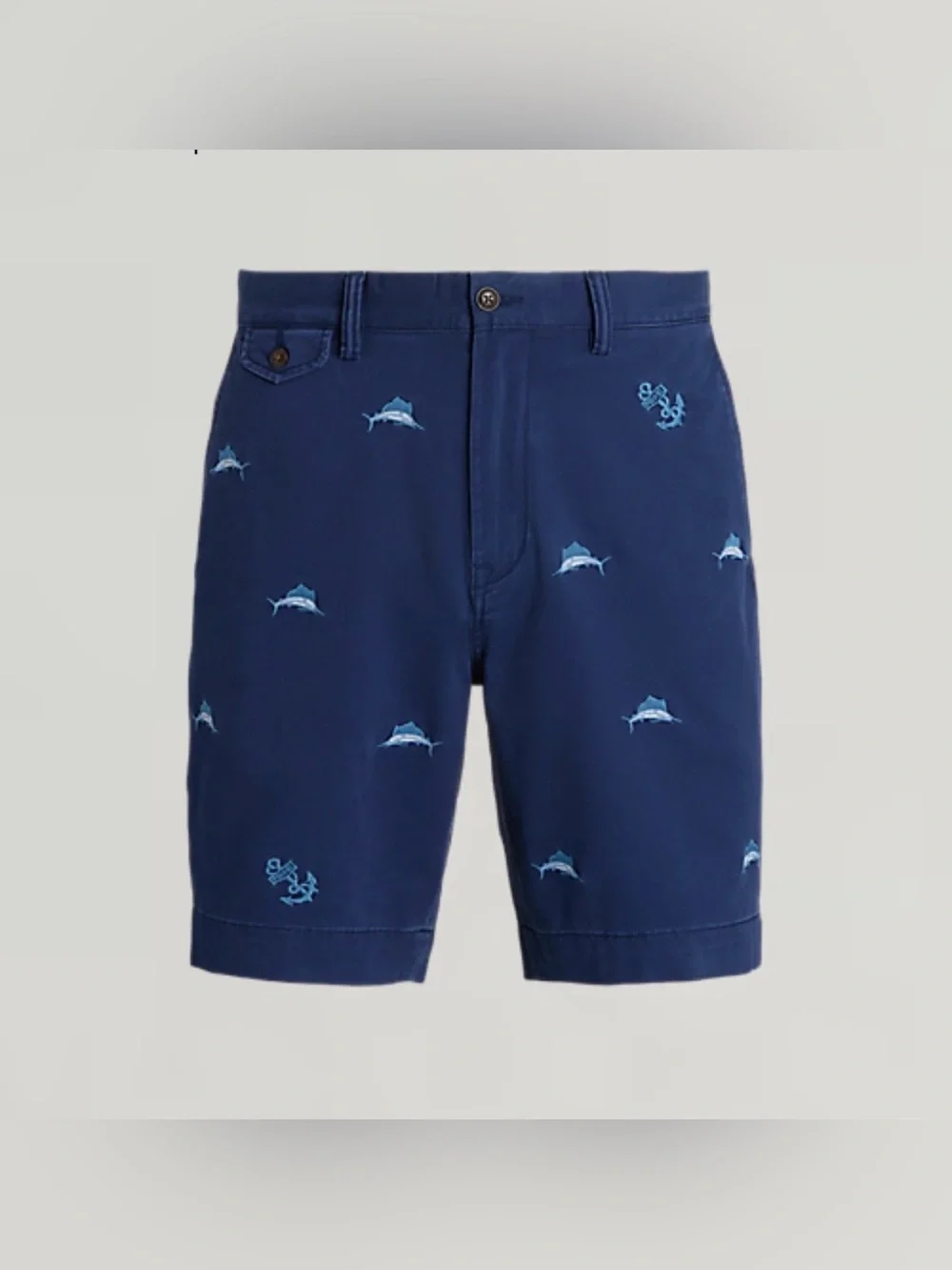 Polo Ralph Lauren Stretch Classic Fit Marlin Short 9” Size 31 Navy NWT